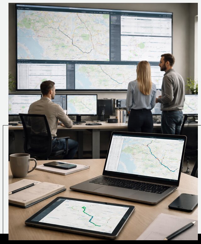 Трекинг грузов и Fleet Management, мониторинг автопарка в Стрежевом